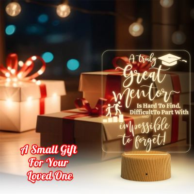 3D Illusion Motivational Night Lamp with Warm White Light Graduation Gift for Daughter Son & Student , Inspirational Gift for Student